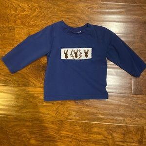 Christmas smocked shirt boys 18 months